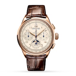 17531945 - Premier B25 Datora 42 18k Red Gold Leather Strap Watch