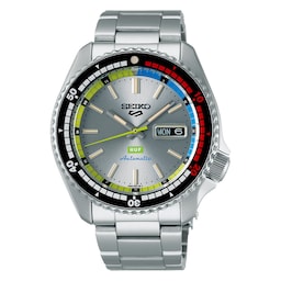 18960069 - 5 Sports X HUF Limited Edition Collaboration II 42.5mm Bracelet Strap Mens Watch Silver